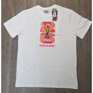 2026 FIFA World Cup soccer t-s in white size L World Cup Miami logo n w/tag